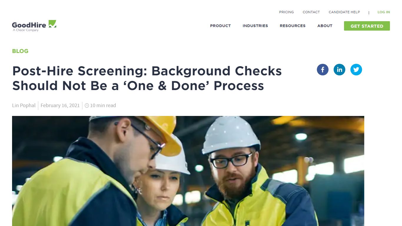 Post-Hire Background Checks on Employees | GoodHire