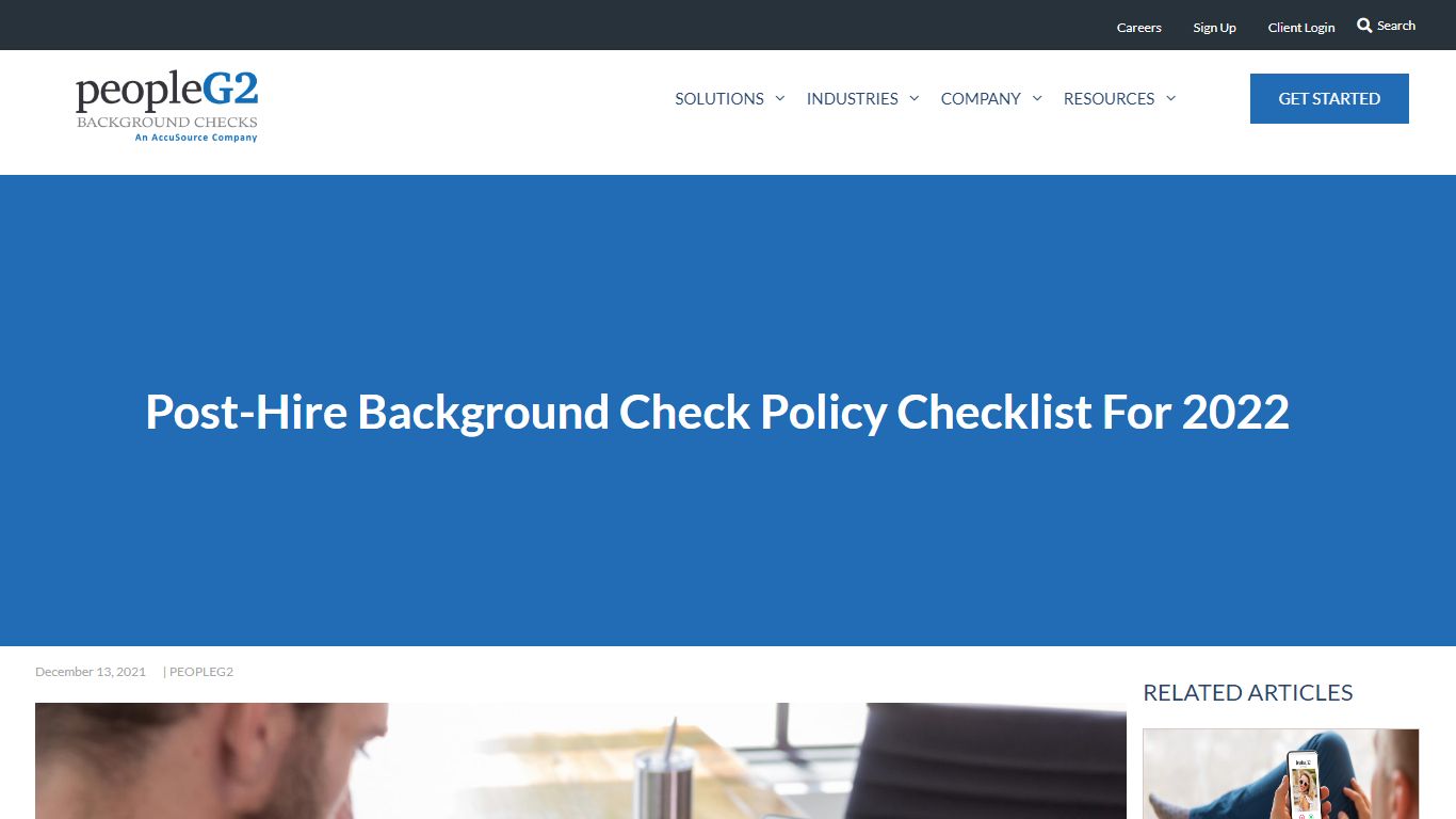 Post-Hire Background Check Policy Checklist for 2022